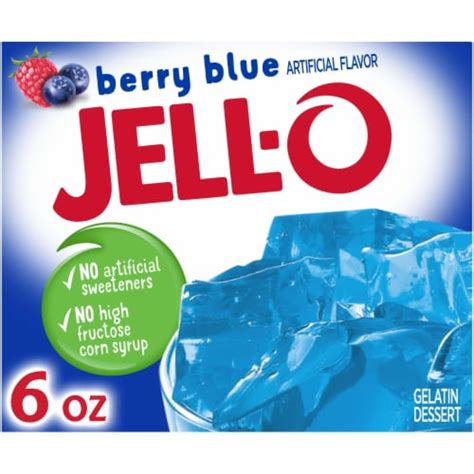 Jell-O Berry Blue Gelatin Dessert Mix, 6 oz - Kroger