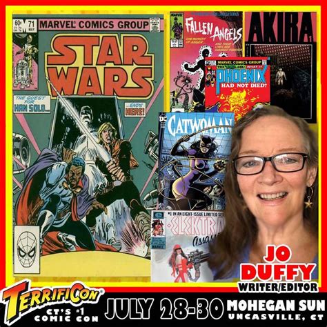 TERRIFICon on Twitter: "TERRIFICON welcomes legendary writer/editor JO DUFFY to Mohegan Sun on ...