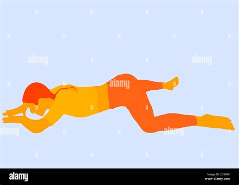 yoga pose second chakra illustration Stock Photo - Alamy