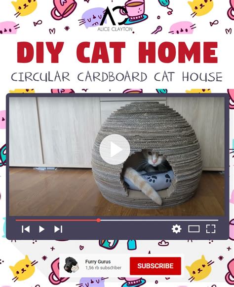 11 Cute DIY Cat House Projects - Video Tutorials - Alice Clayton