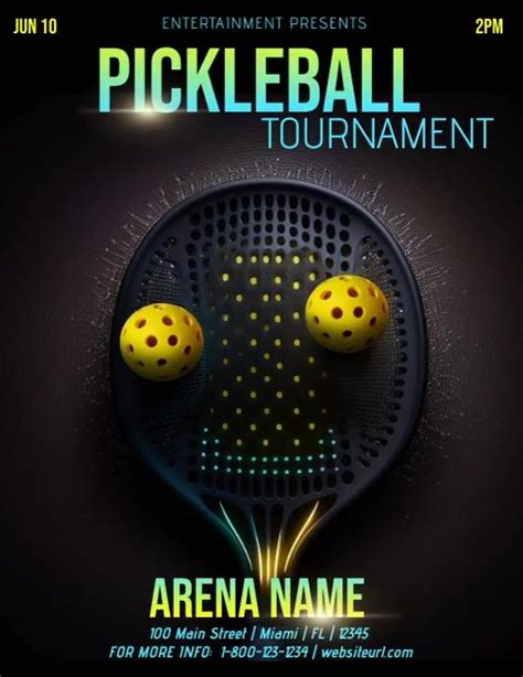 Pickleball Tournament Template in 2023