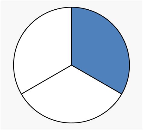 Clip Art Recognising Fractions Of Shapes - Third Of A Shape, HD Png Download - kindpng