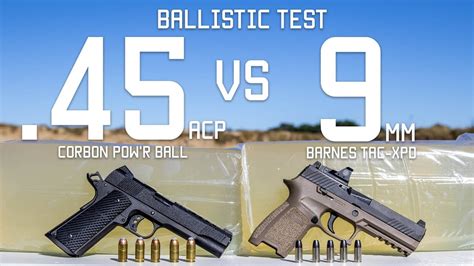 .45cal Vs 9mm Ballistic Test | Ammo Comparison | Tactical Rifleman ...