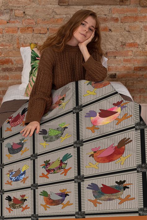 Custom Chicken Quilt Bedding Set: Personalize with Your Favorite Quote - Bluefink