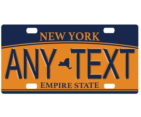 Custom Personalized State License Plate New York 2010 Add | Etsy