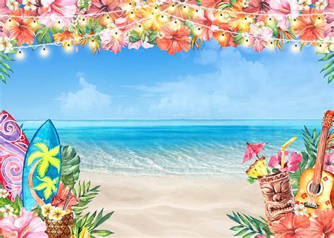 Avezano Beach Party Backdrop For Photography