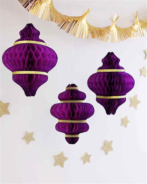 Eid al-Fitr Hanging Paper Lantern Decorations | Martha Stewart