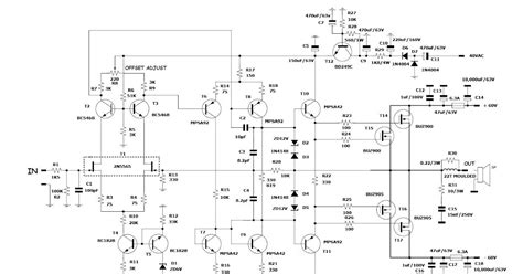 3000W Audio Amplifier Circuit Diagram / 3000 Watts Power Amplifier ...