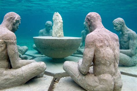 Conoce Las 16 Estatuas submarinas en Punta Nizuc Cancun