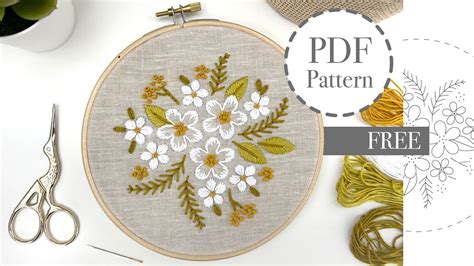 Embroidery Pattern Free Pdf | Hand Embroidery