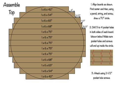 70 Inch Round Table Top » Rogue Engineer