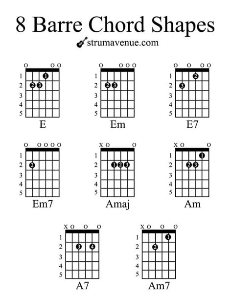 8 Amazing Guitar Barre Chords + 11 Tips You Must Know