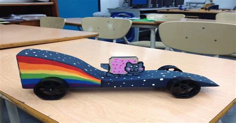 Having fun in design class! CO2 cars. : pics