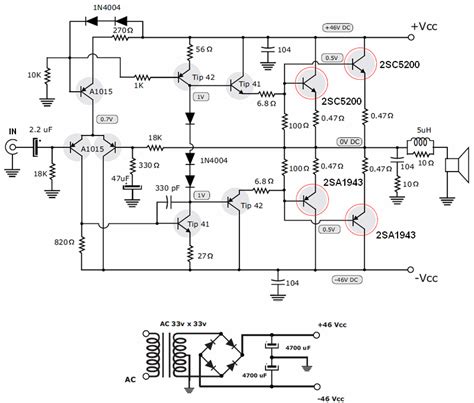 200w-transistor-amplifier-circuit-diagram Electronics Projects Basic Electronic Circuits ...