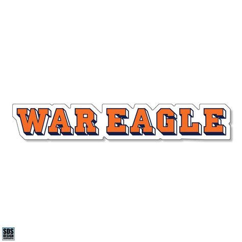 AUB | Auburn 2" War Eagle Durable Sticker | Alumni Hall