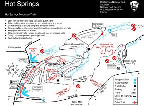 Hot Springs Mountain Trails map