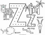 Letter Z Coloring Pages sketch template