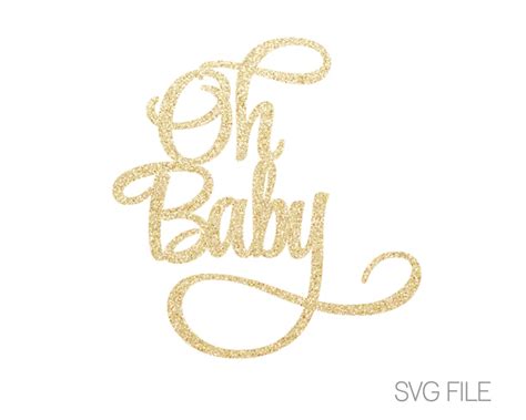 Oh Baby SVG File Baby Shower SVG Digital Download Svg - Etsy