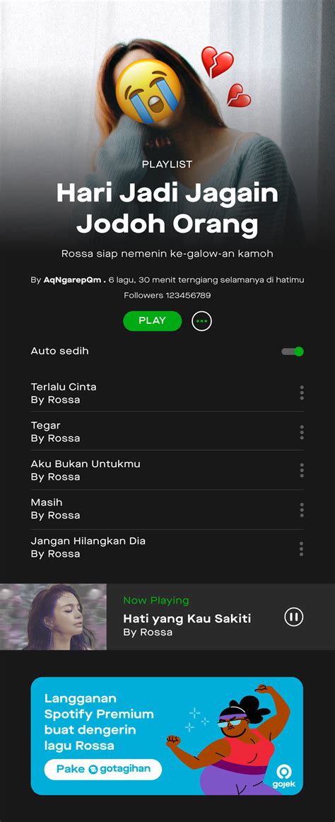 Ini Lagu-Lagu Galau Rossa Terbaik Buat Kamu