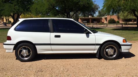 AZ Honda Civic SI 1990 White EF Hatchback 5-Speed A/C Stock - Honda ...