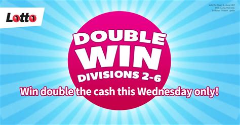 It's that time again - Wednesday Lotto double dividends are back! For tonight's draw only, you ...