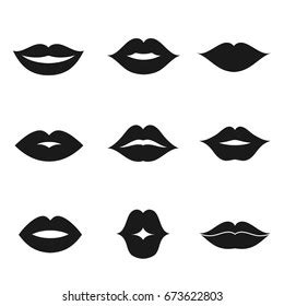 84,761 Lips Silhouette Images, Stock Photos, and Vectors | Shutterstock