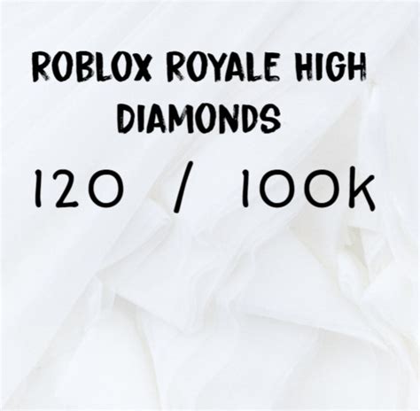 Roblox Royale High - Diamonds, Video Gaming, Gaming Accessories, In-Game Products on Carousell