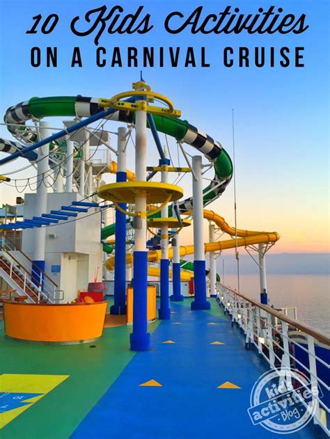 10 Kids Activities on a Carnival Cruise | Carnival cruise, Cruise kids ...