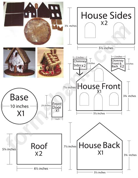 Gingerbread House Template | Printable PDF Download