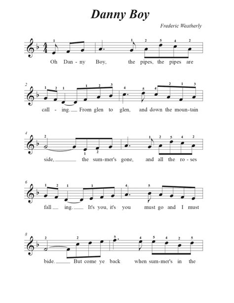 Danny Boy - Voice - Digital Sheet Music | Sheet Music Plus