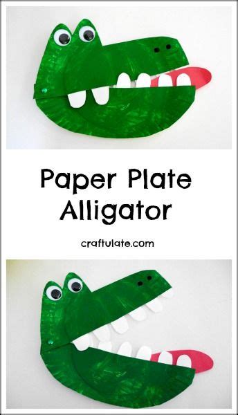 Paper Plate Alligator - Craftulate