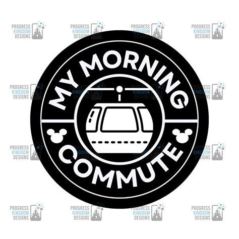 WDW Skyliner my Morning Commute, SVG File for Cricut - Etsy