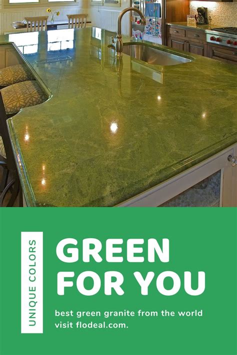 9 Green Granites for Modern Kitchen Countertops | Green granite, Green granite countertops, Granite