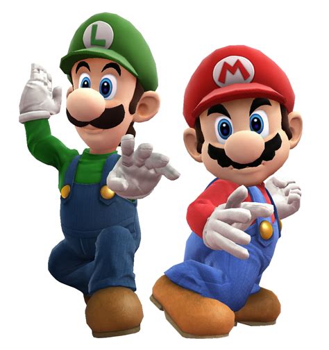 Mario and Luigi battle pose by Banjo2015 on DeviantArt