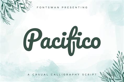 Pacifico Font in 2023 | Free fonts download, Light font, Cool fonts