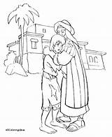 Prodigal Son Coloring Story Pages sketch template