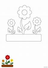 Flower Garden Coloring Page In JPG PDF EPS  Download Templatenet sketch template