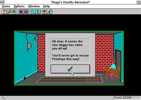 Screenshot of Hugo's House of Horrors (Windows 3.x, 1990) - MobyGames