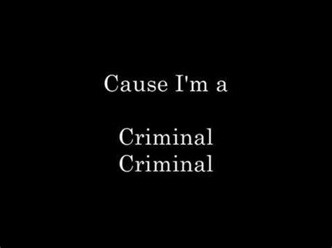 Criminal Song Lyrics by - Eminem - YouTube