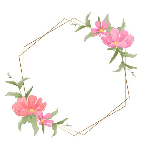 Wedding Frame With Flowers Vector, Floral, Bouquet, Flowers PNG and Vector with Transparent ...