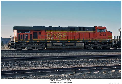 BNSF ES44AC 5738 | BNSF ES44AC 5738 at Great Falls, MT on No… | Flickr