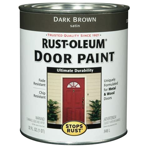 Rust-Oleum 1-Quart Interior/Exterior Gloss Dark Brown Oil-Base Paint at ...