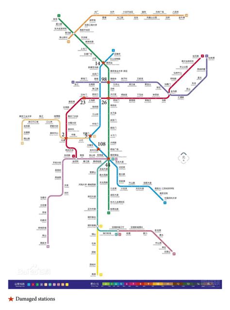 Damaged stations of the Nanjing Metro in scenario III. | Download Scientific Diagram