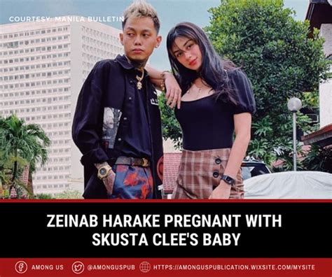 Zeinab Harake pregnant with Skusta Clee's baby