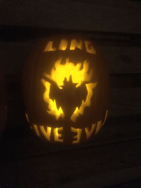 Descendants Pumpkin Carving Idea - Long Live Evil | Pumpkin carving, Pumpkin carvings stencils ...