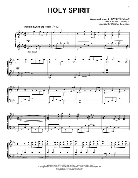 Holy Spirit | Sheet Music Direct