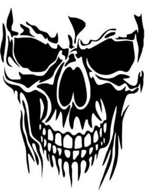 Skull Vinyl Decal - Etsy