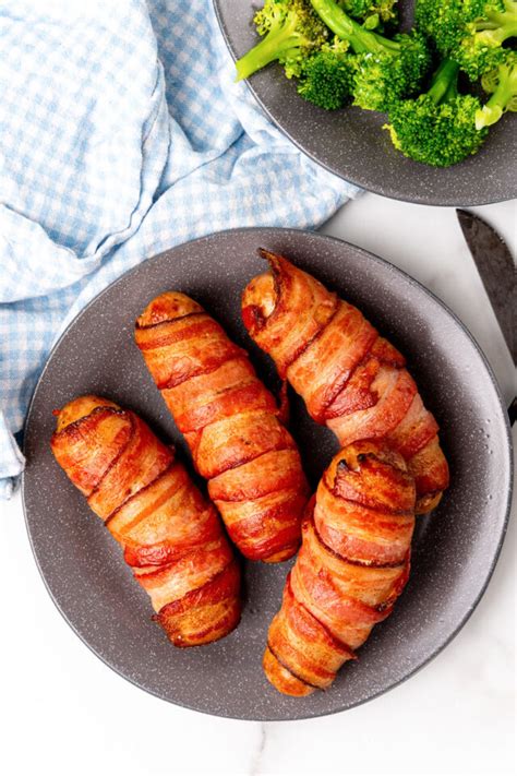 Bacon Wrapped Sausages - Step Away From The Carbs