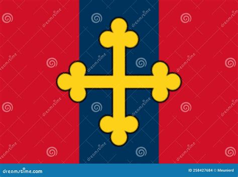 Civil Flag Of The Kingdom Of Jerusalem Royalty-Free Stock Image ...