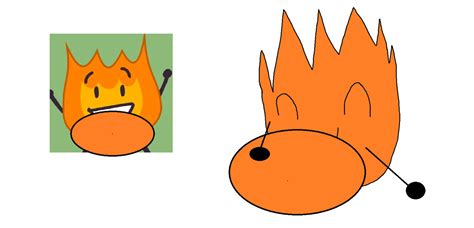 Fat Firey BFDI bfb and my style by ObjectShowYummy on DeviantArt